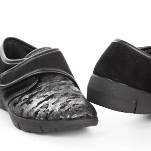 Calzaro Confort | Zapatillas Lycra Mujer 287 Negro