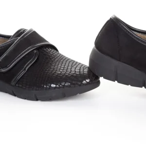 Calzaro Confort | Zapatillas Lycra Mujer 286 Negro