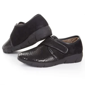 Calzaro Confort | Zapatillas Lycra Mujer 286 Negro