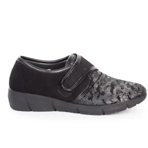 Calzaro Confort | Zapatillas Lycra Mujer 287 Negro