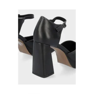 Calzaro Zapatos De Tac贸n | Zapato Abierto Napa Plataforma 23172 Negro.