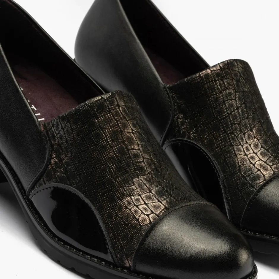 zapato_abotinado_con_lycr_1.webp Calzaro Confort | Zapato Abotinado con Lycra 5330 para Mujer