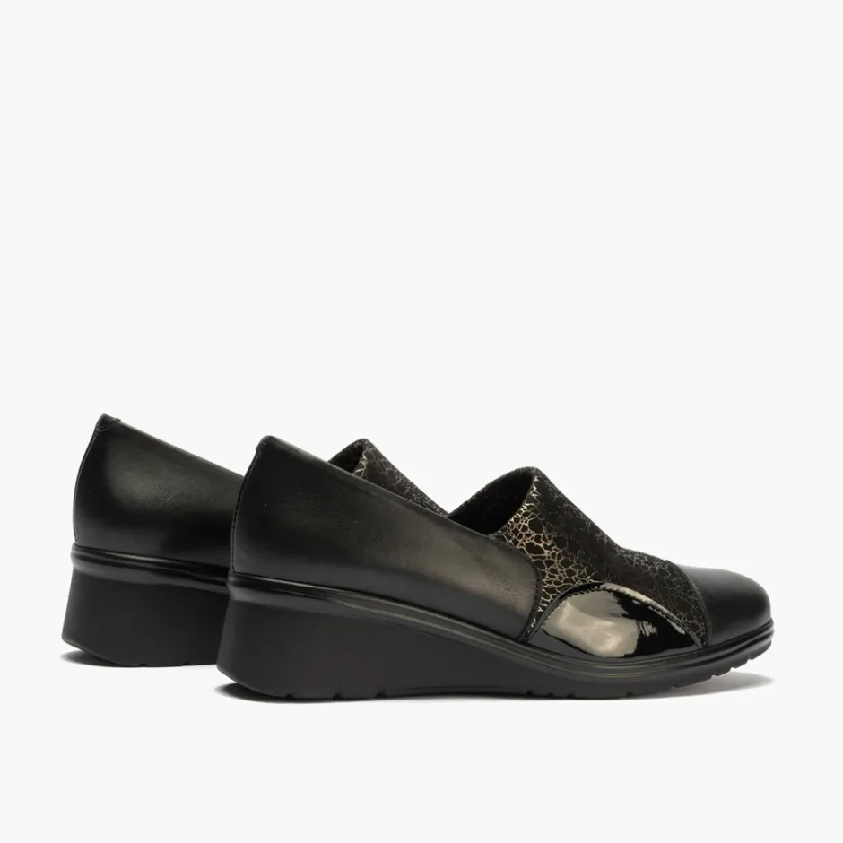 zapato_abotinado_con_lycr_2-1.webp Calzaro Confort | Zapato abotinado con Lycra para mujer 5322 color Negro