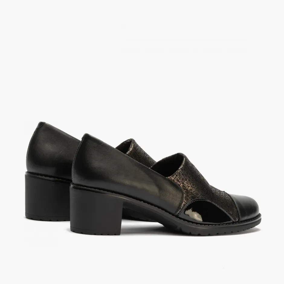 zapato_abotinado_con_lycr_4.webp Calzaro Confort | Zapato Abotinado con Lycra 5330 para Mujer