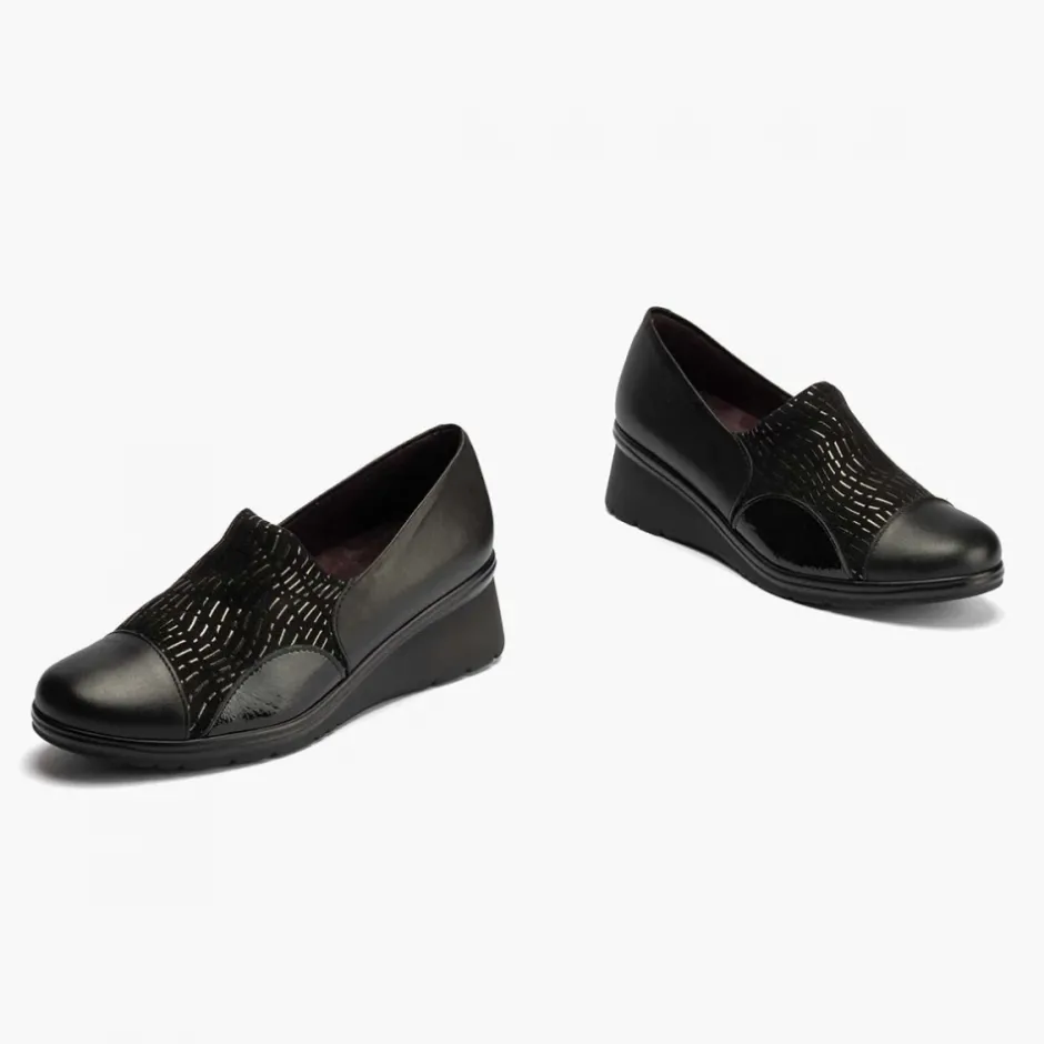 zapato_abotinado_lycra_pa_2.webp Calzaro Confort | Zapato abotinado Lycra para Mujer 10033 color Negro