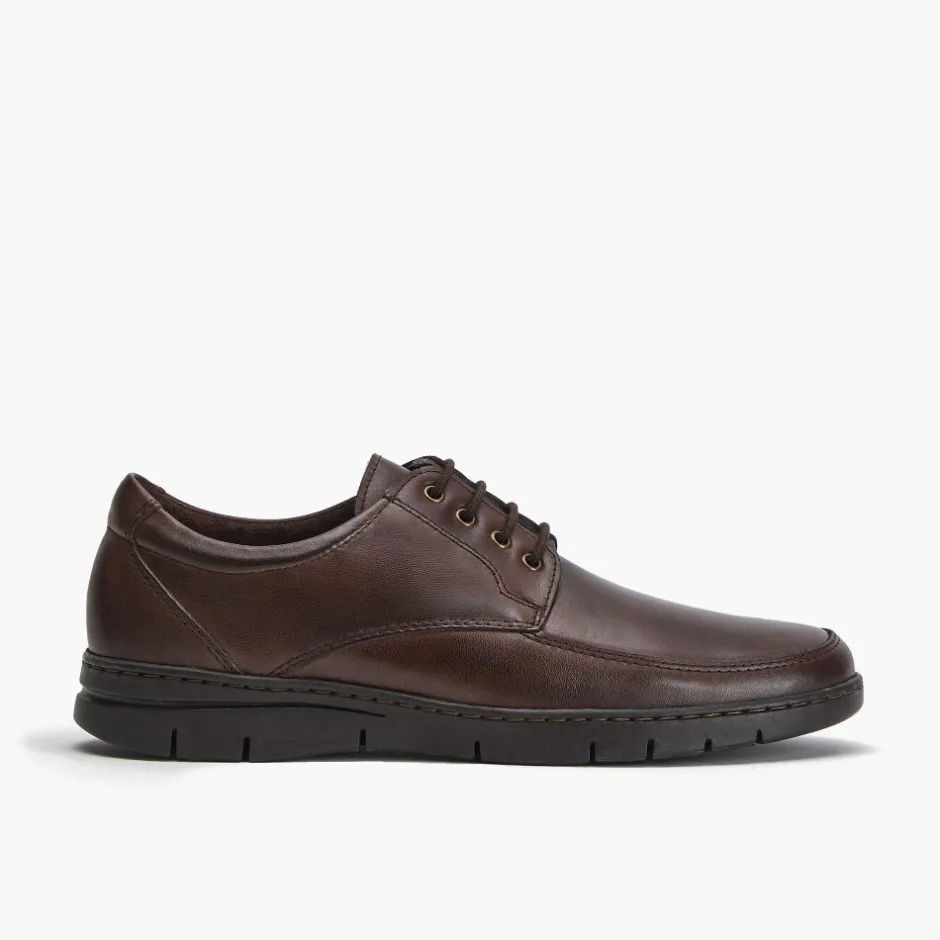 zapato_blucher_hombre__en_0-1.webp Calzaro Zapatos Con Cordones | Zapato Blucher Hombre 110 en Piel Napa Lisa Marrón
