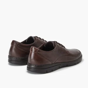Calzaro Zapatos Con Cordones | Zapato Blucher Hombre 110 en Piel Napa Lisa Marrón