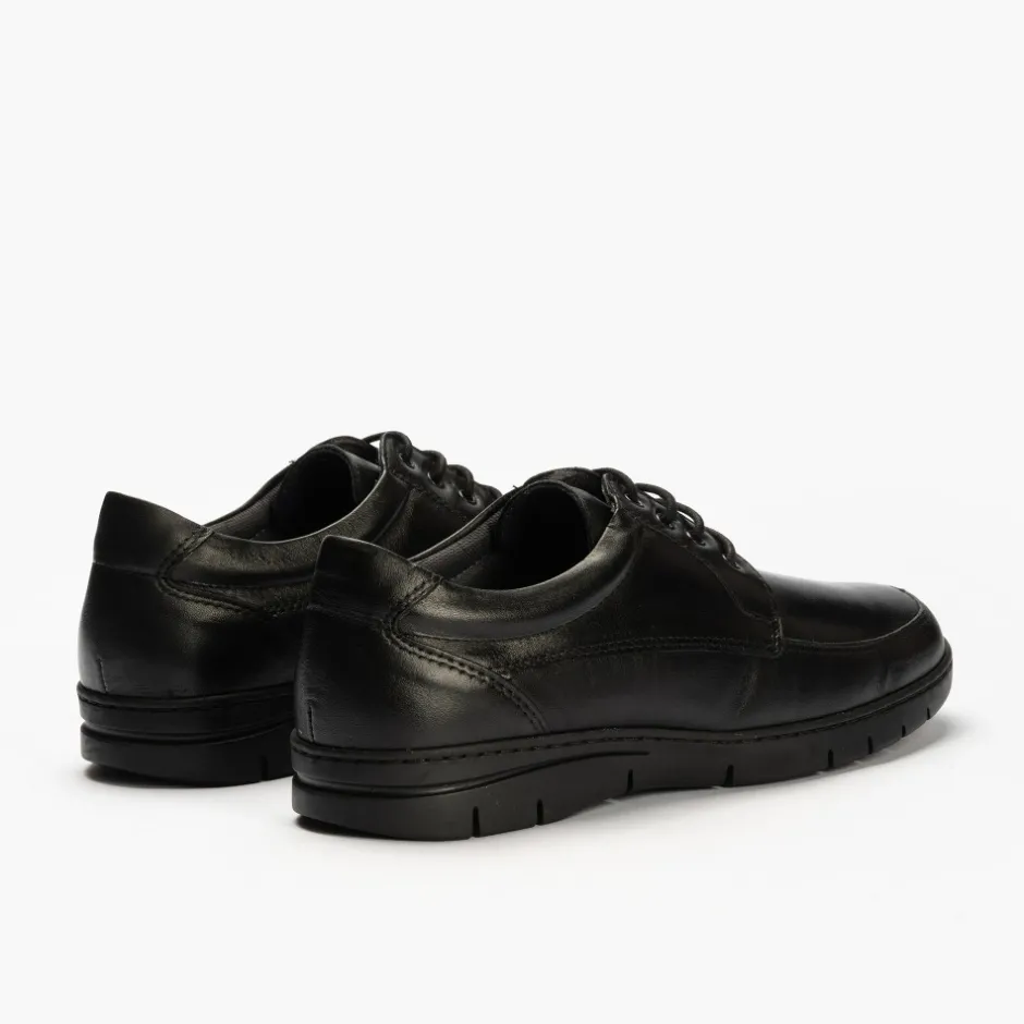 zapato_blucher_hombre__en_3.webp Calzaro Zapatos Con Cordones | Zapato Blucher Hombre 110 en Piel Napa Lisa Negra