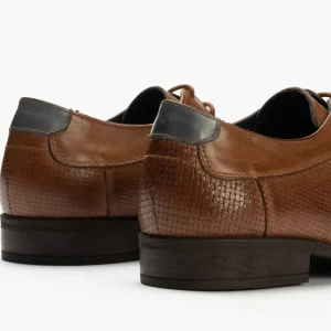 Calzaro Zapatos Con Cordones | Zapato Blucher Hombre con Cordones 4810 Marrón Claro