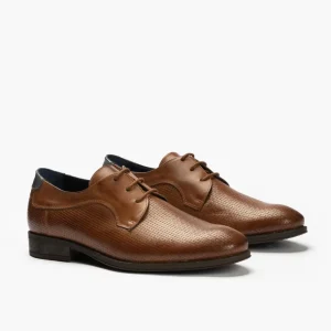 Calzaro Zapatos Con Cordones | Zapato Blucher Hombre con Cordones 4810 Marrón Claro