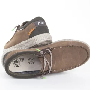 Calzaro Zapatos Con Cordones | Deportivas Casual | Zapato Casual Pau WP150 Water Proof Serraje Kaki