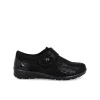 Calzaro Zapatos Con Cordones | Zapato Confort 20391 Microfibra Negro