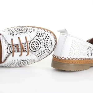 Calzaro Zapatos Con Cordones | Zapato Cordón Sport 611 en Napa Blanco