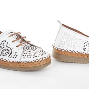 Calzaro Zapatos Con Cordones | Zapato Cordón Sport 611 en Napa Blanco