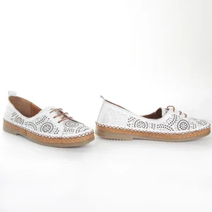 Calzaro Zapatos Con Cordones | Zapato Cordón Sport 611 en Napa Blanco