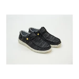 Calzaro Deportivas Casual | Zapato Cordones Casual 150 WLK Negro en Punto
