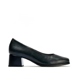 Calzaro Confort | Zapato de Salón 103 Tacón Medio Mujer Negro.