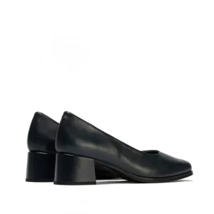 Calzaro Confort | Zapato de Salón 103 Tacón Medio Mujer Negro.