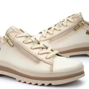 Calzaro Deportivas | Casual | Zapato Deportivo con Cordones para Mujer Vigo 6979 Nata.
