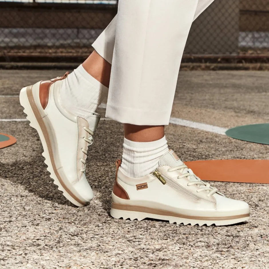 zapato_deportivo_con_cord_1.webp Calzaro Deportivas | Casual | Zapato Deportivo con Cordones para Mujer Vigo 6979 Nata.