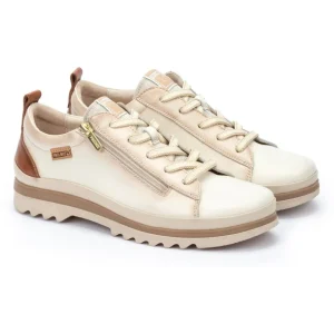 Calzaro Deportivas | Casual | Zapato Deportivo con Cordones para Mujer Vigo 6979 Nata.