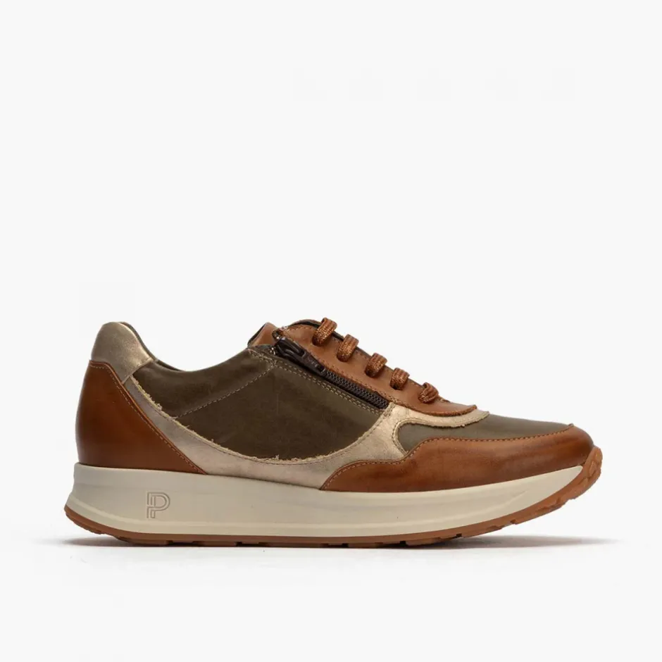 zapato_deportivo_con_crem_4.webp Calzaro Deportivas | Confort | Zapato Deportivo con Cremallera para Mujer 10205 Color Cuero.
