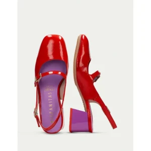 Calzaro Zapatos De Tac贸n | Zapato Destalonado 243318 Rojo.
