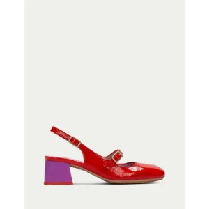 Calzaro Zapatos De Tac贸n | Zapato Destalonado 243318 Rojo.