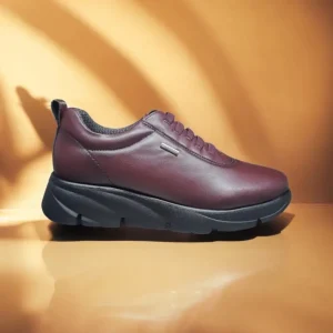 Calzaro Zapatos Con Cordones | Confort | Zapato Membrana Mujer 9010 Burdeos
