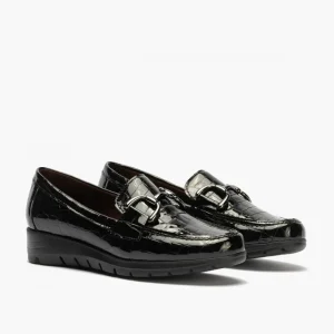 Calzaro Confort | Zapato Mocasín Mujer 2700 Coco Negro