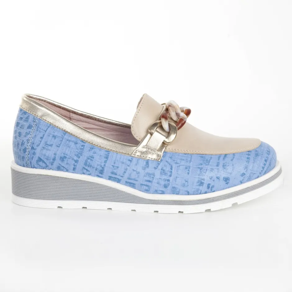 zapato_mocasn_noelia_care_2.webp Calzaro Mocasines | Zapato Mocasín Noelia Carey Cadena Celeste y Taupe.