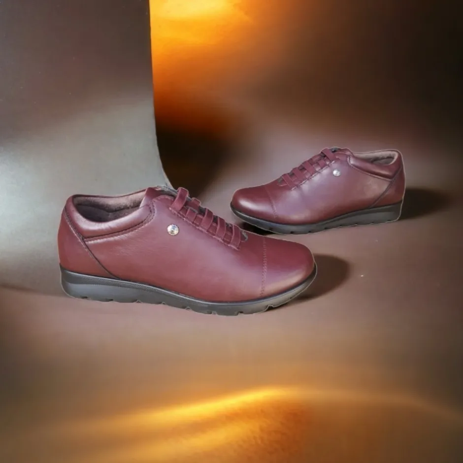 zapato_mujer__burdeos_0.webp Calzaro Zapatos Con Cordones | Confort | Zapato Mujer 1418 Burdeos