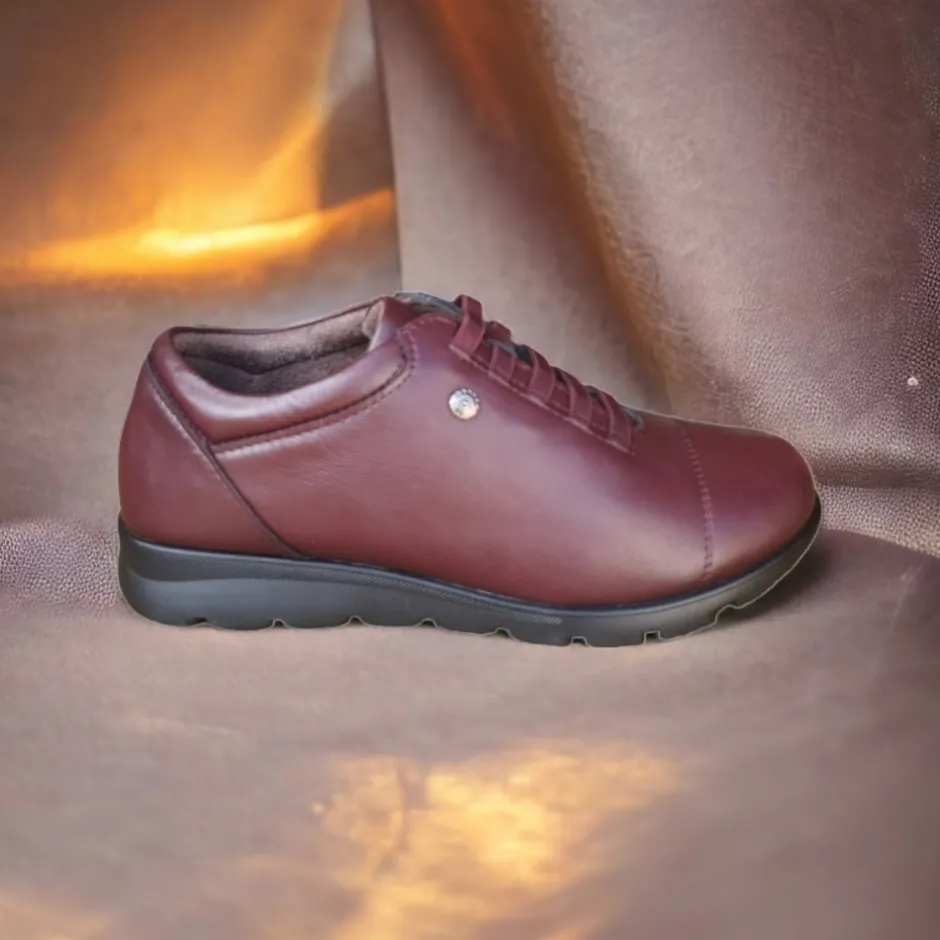 zapato_mujer__burdeos_1.webp Calzaro Zapatos Con Cordones | Confort | Zapato Mujer 1418 Burdeos