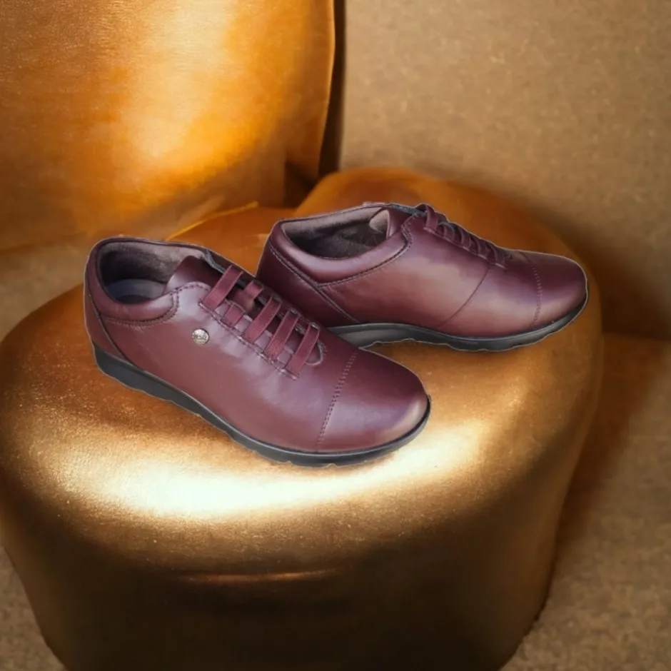 zapato_mujer__burdeos_2.webp Calzaro Zapatos Con Cordones | Confort | Zapato Mujer 1418 Burdeos