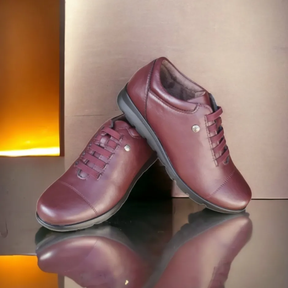 zapato_mujer__burdeos_3.webp Calzaro Zapatos Con Cordones | Confort | Zapato Mujer 1418 Burdeos