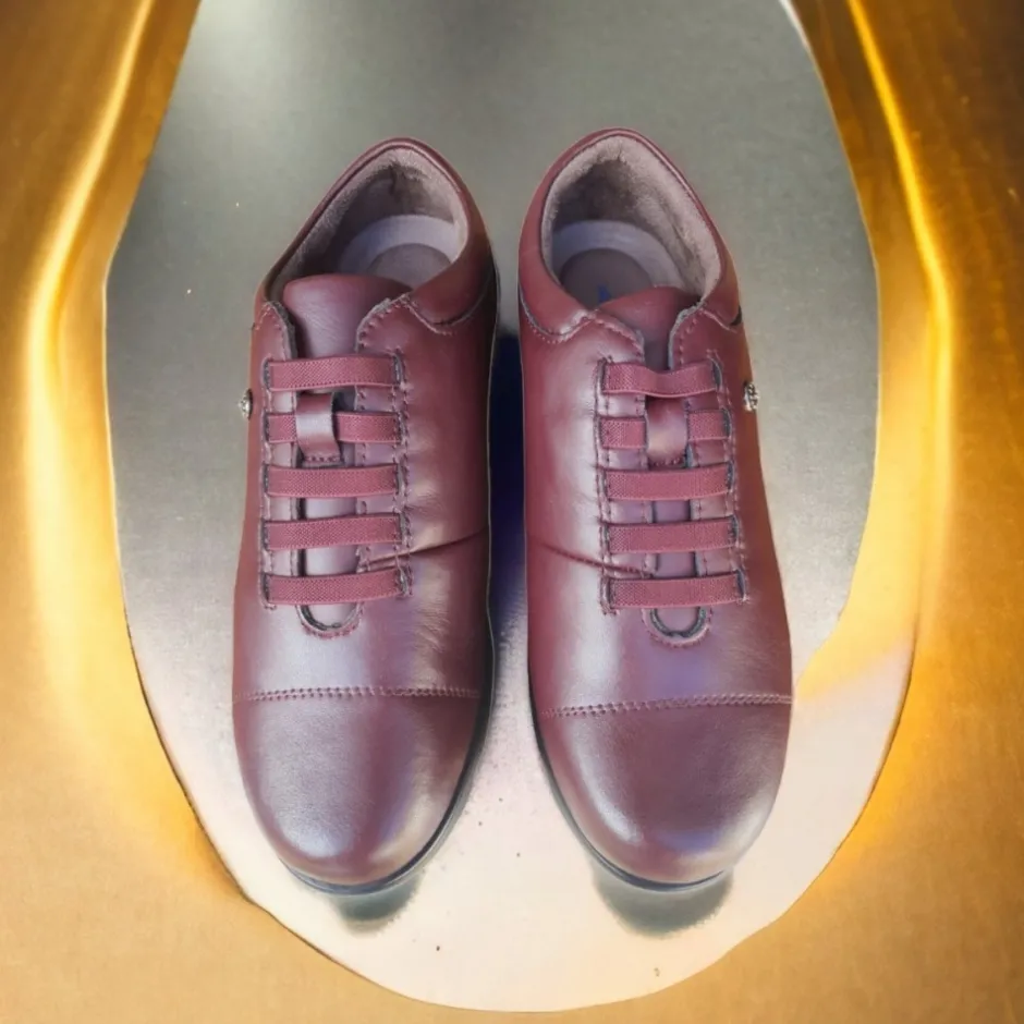 zapato_mujer__burdeos_5.webp Calzaro Zapatos Con Cordones | Confort | Zapato Mujer 1418 Burdeos