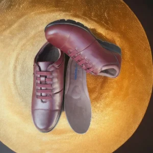 Calzaro Zapatos Con Cordones | Confort | Zapato Mujer 1418 Burdeos
