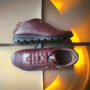 Calzaro Zapatos Con Cordones | Confort | Zapato Mujer 1418 Burdeos