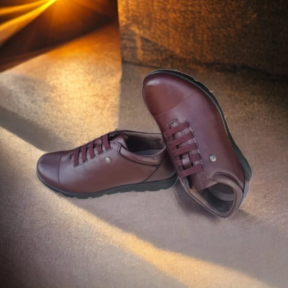 zapato_mujer__burdeos_8.webp Calzaro Zapatos Con Cordones | Confort | Zapato Mujer 1418 Burdeos