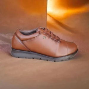 Calzaro Zapatos Con Cordones | Confort | Zapato Mujer 1418 Cuero