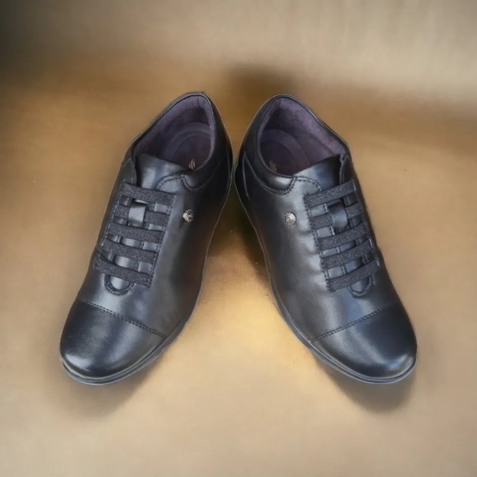 zapato_mujer__negro_1.webp Calzaro Zapatos Con Cordones | Confort | Zapato Mujer 1418 Negro