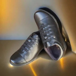 Calzaro Zapatos Con Cordones | Confort | Zapato Mujer 1418 Negro