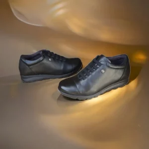 Calzaro Zapatos Con Cordones | Confort | Zapato Mujer 1418 Negro