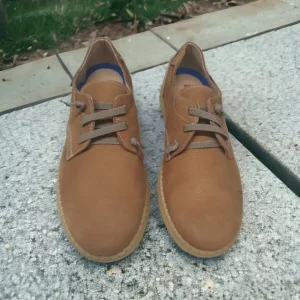 Calzaro Zapatos Con Cordones | Zapato Nobuck 4092 Nuez Marrón Cordones Elásticos