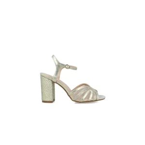 Calzaro Zapatos De Tac贸n | Zapato Sandalia 22234 Arangea Oro