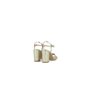 Calzaro Zapatos De Tac贸n | Zapato Sandalia 22234 Arangea Oro