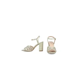 Calzaro Zapatos De Tac贸n | Zapato Sandalia 22234 Arangea Oro
