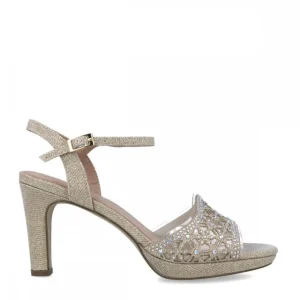 Calzaro Zapatos De Tac贸n | Zapato Sandalia 23153 Carite Oro