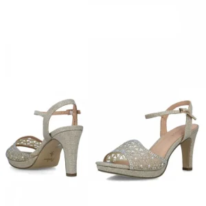 Calzaro Zapatos De Tac贸n | Zapato Sandalia 23153 Carite Oro