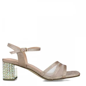 Calzaro Zapatos De Tac贸n | Zapato Sandalia 23357 Cornalina Oro